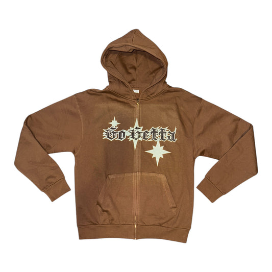 Go-Getta Brown Zip-up